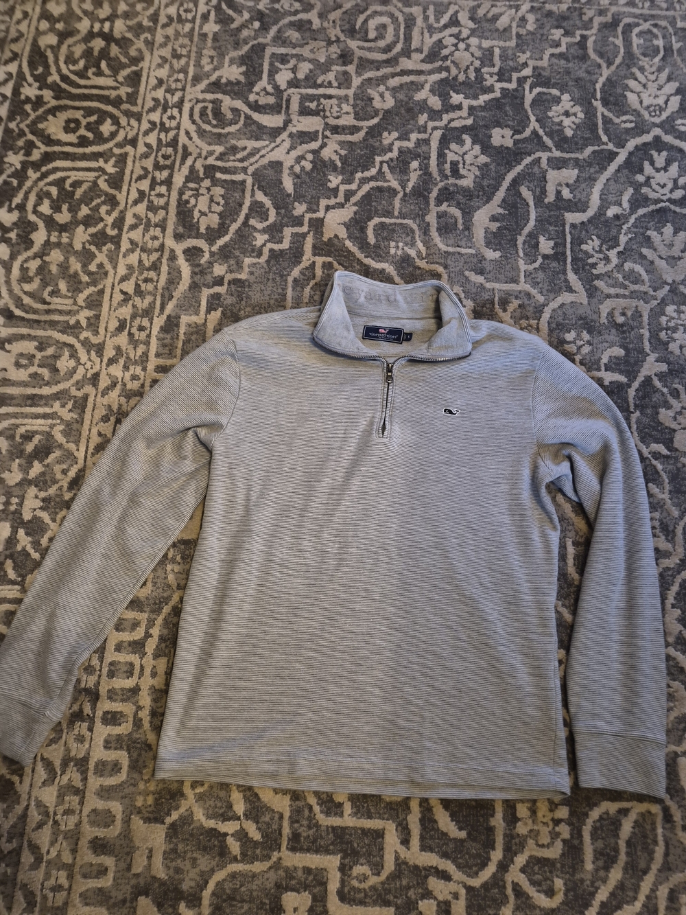 Vineyard Vines Women's Heather Gray Half-Zip Pullover Size Small